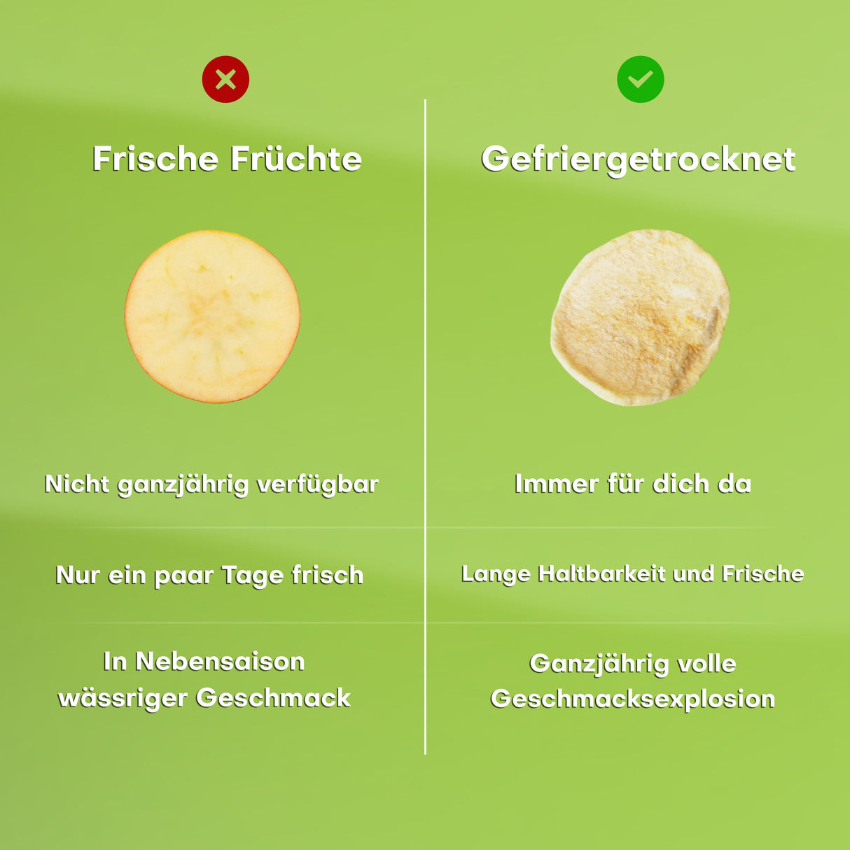 Pol's Freeze Fresh gefriergetrocknete Apfel Fruchtchips 15g