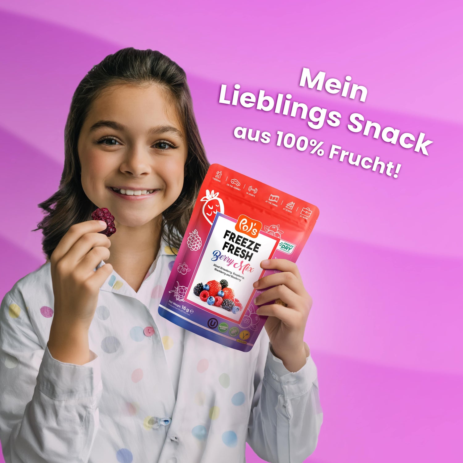 Pol's Freeze Fresh Berry Mix 16g