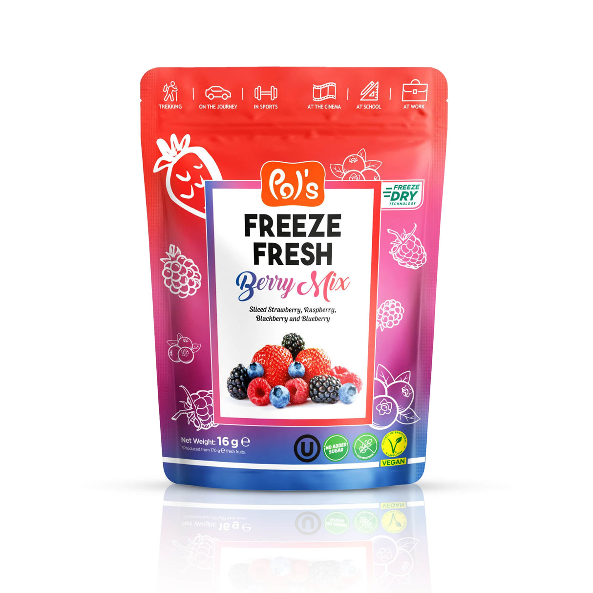 Pol's Freeze Fresh Berry Mix 16g