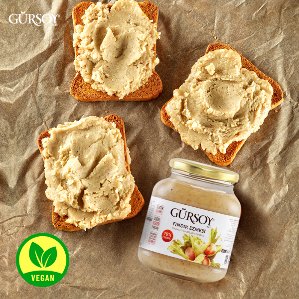 Gürsoy Hazelnut Cream with 70% Hazelnuts 320g