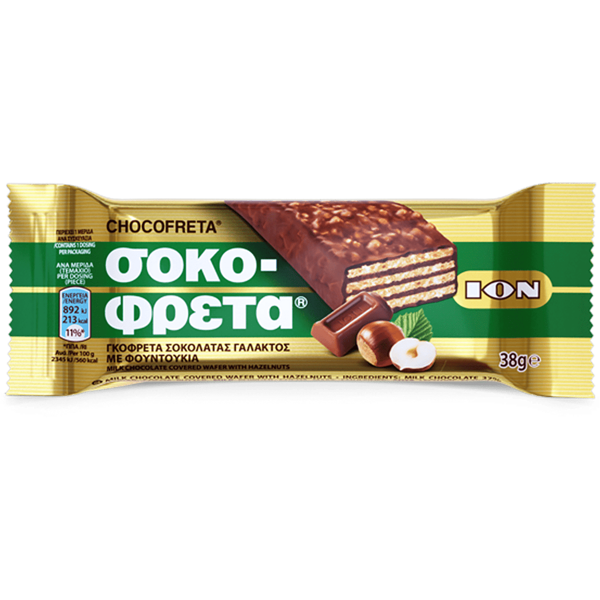 ION Sokofreta (Schokofreta) Hazelnut 38g