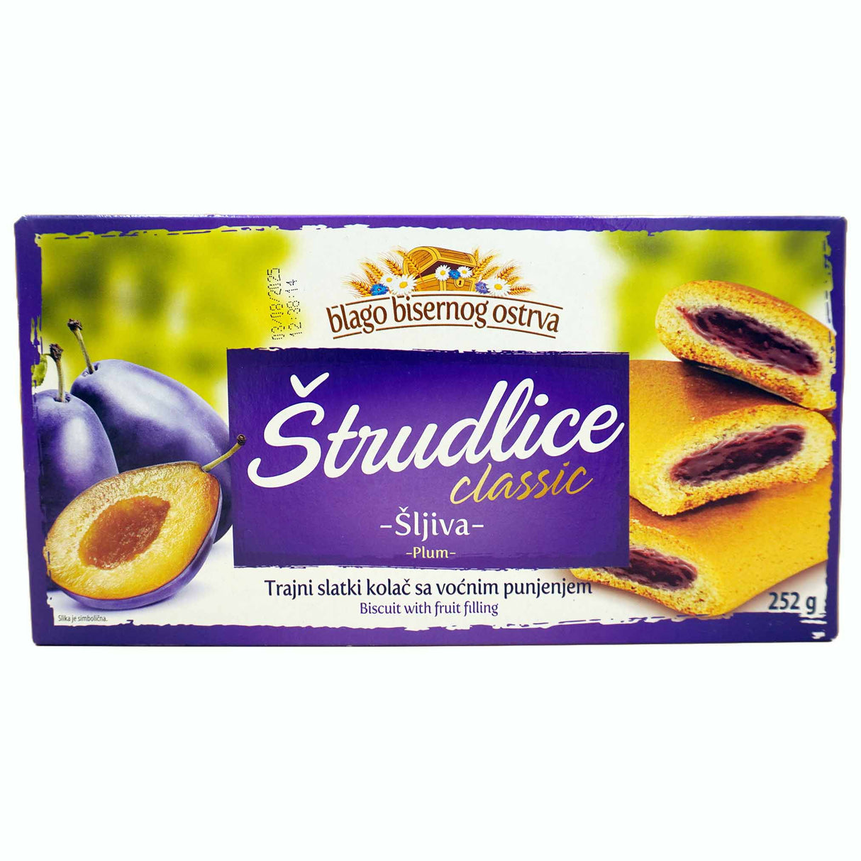 Strudel Tea Biscuits Plum Zitoprerada 252g (MHD: 03.08.25)