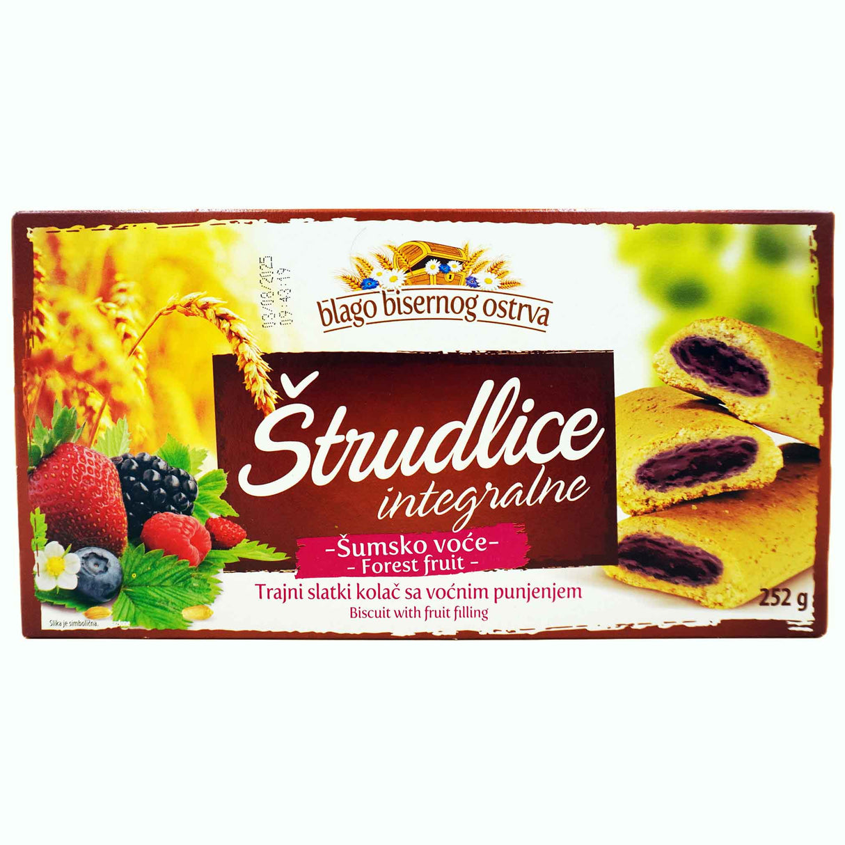 Whole Grain Strudel Biscuits Forest Fruits Zitoprerada 252g (MHD: 03.08.25)