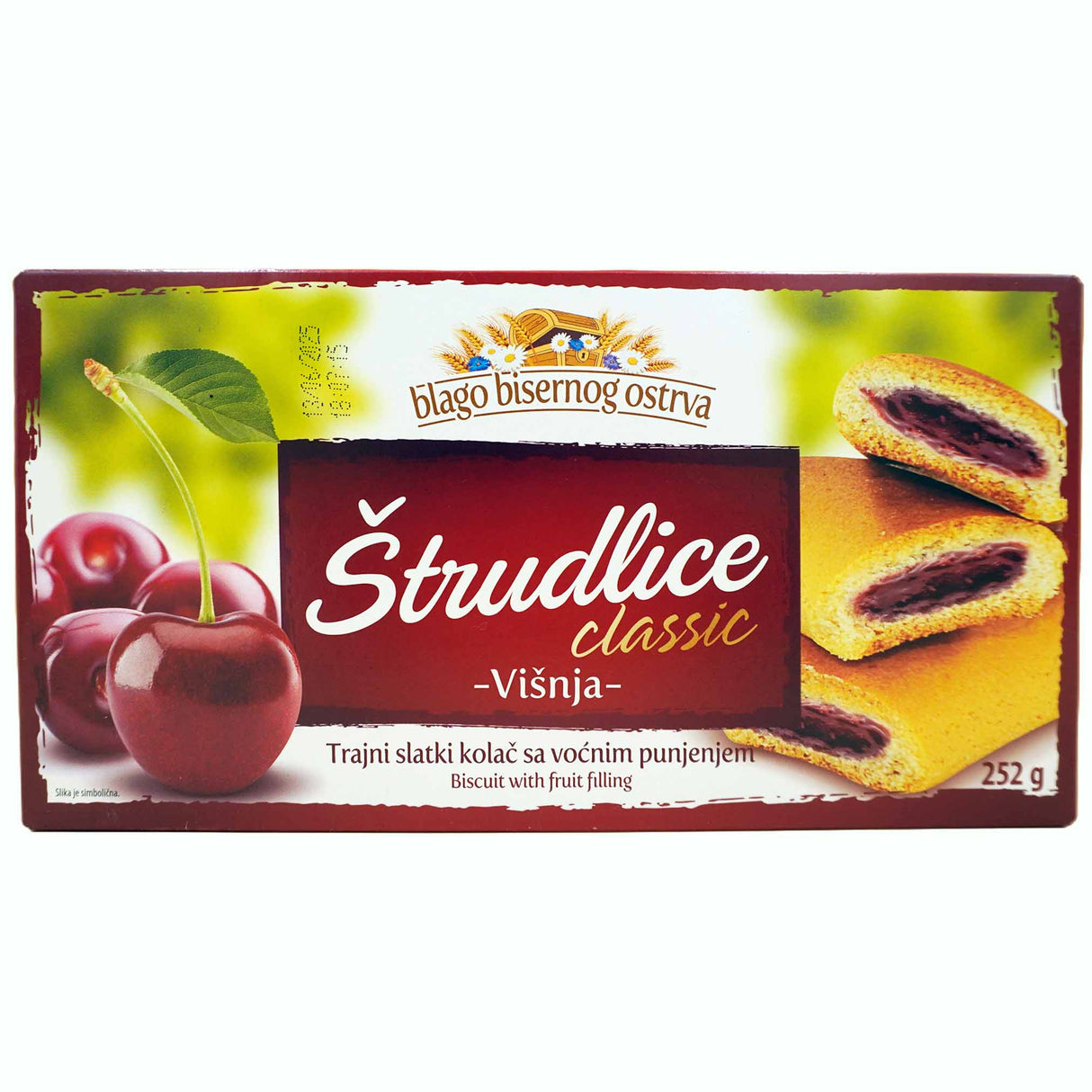 Strudel Tea Biscuits Sour Cherry Zitoprerada 252g