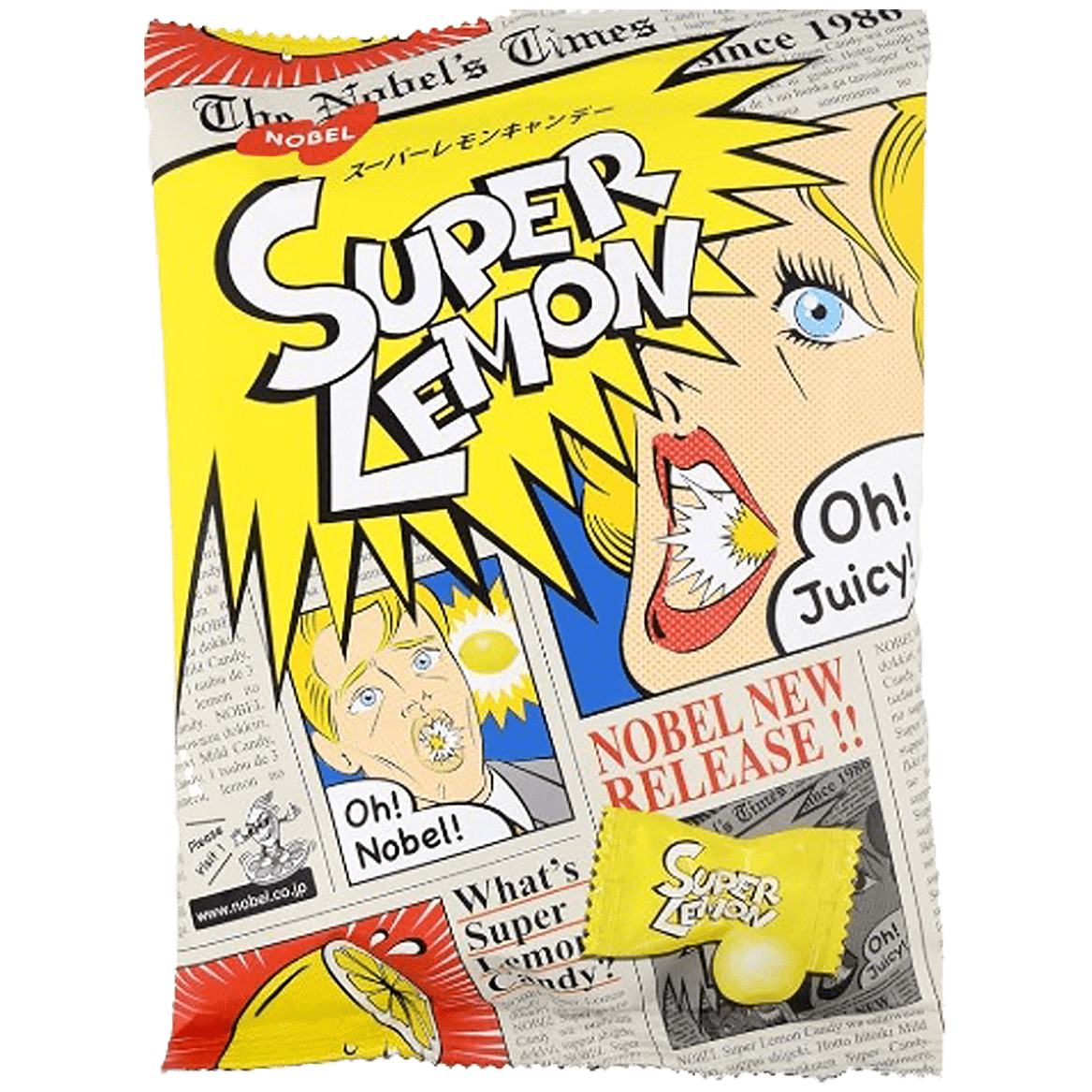 Nobel Super Candy Lemon 88g (MHD: 07/2025)