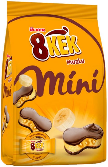 Ülker Dankek 8Kek Mini Bananen-Geschmack 162g