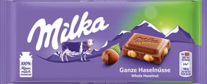 Milka Tafelschokolade Ganze Haselnüsse 100g