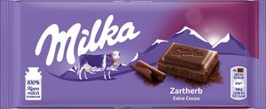 Milka Tafelschokolade Zartherb 100g