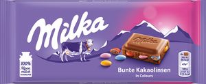 Milka Tafelschokolade Bunte Kakaolinsen 100g