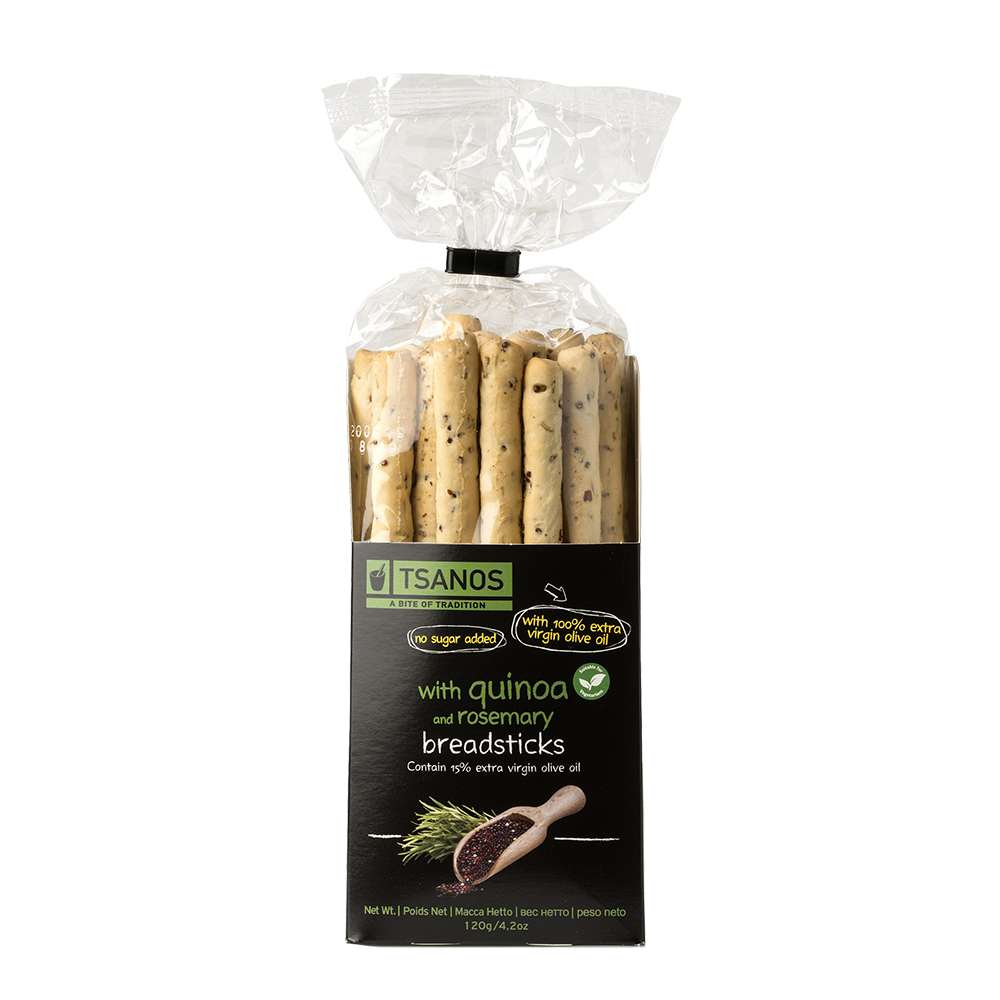 Tsanos Bread Sticks with Quinoa & Rosemary 120g