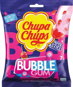 Chupa Chups Maxi Bubble Gum Lutscher Kirsch 7er 126g