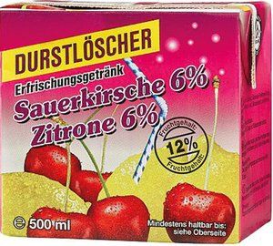 Durstlöscher Kirsch-Zitrone Tetra 0,5l