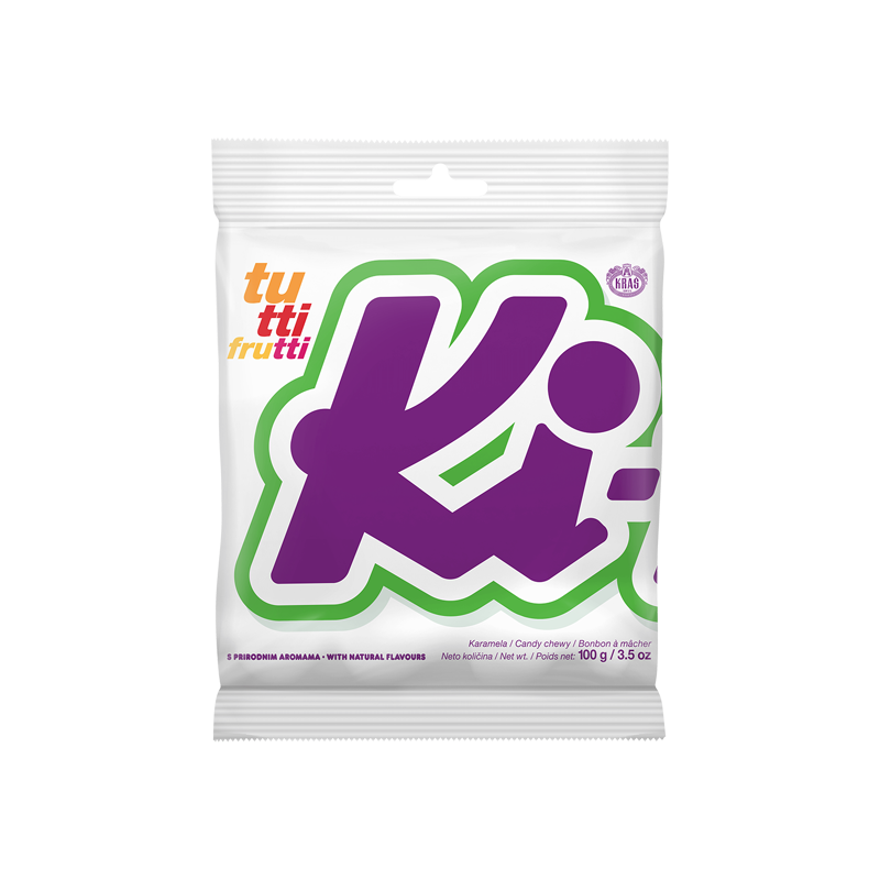 Kiki Fruchtbonbons Tutti Frutti Kras 100g