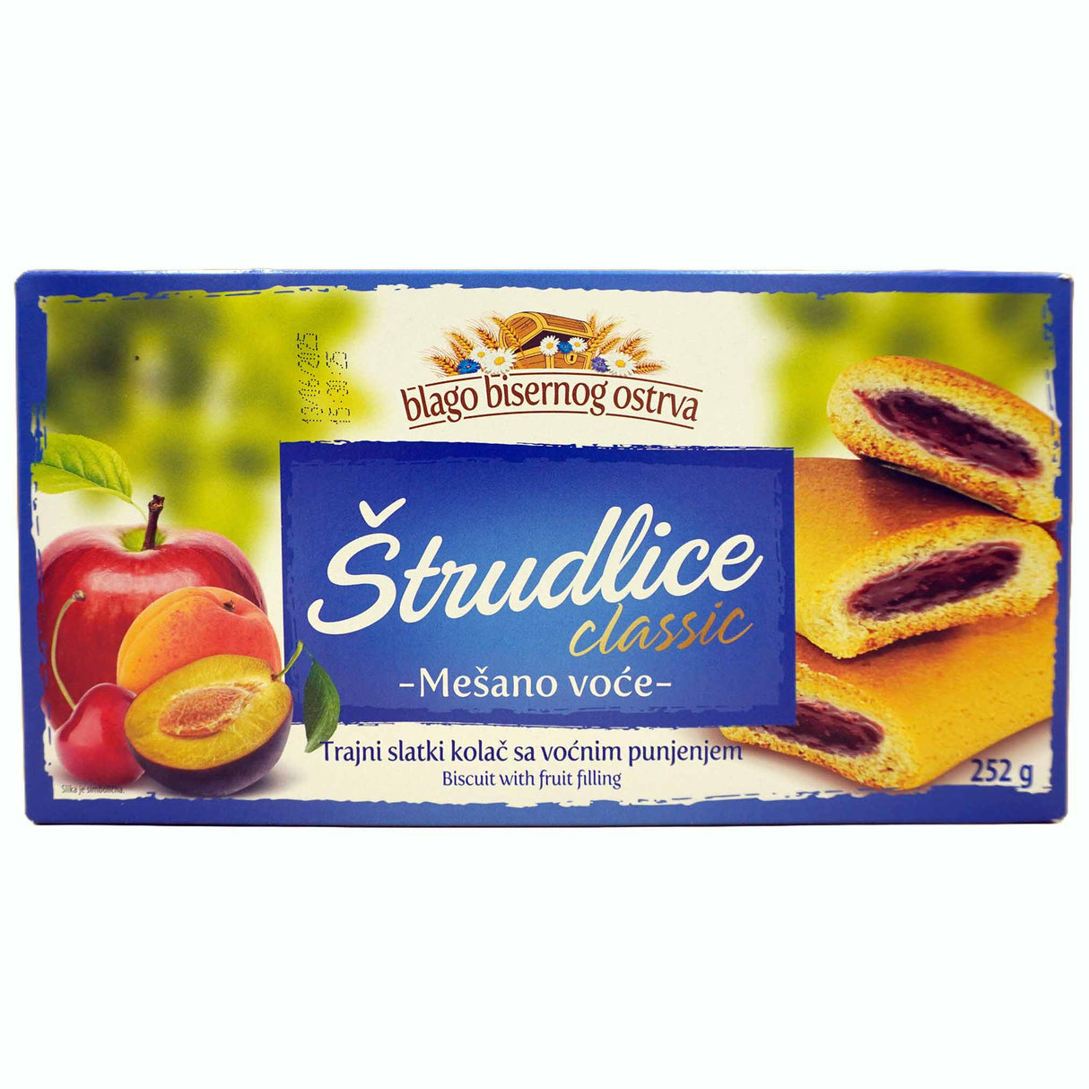 Strudel Tea Biscuits Mixed Fruits Zitoprerada 252g